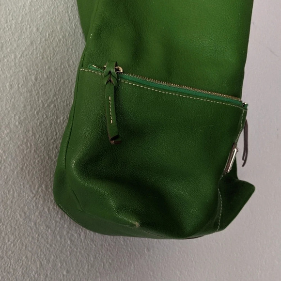 Dooney & Bourke Green Leather Satchel Shoulder Bag - Picture 3 of 6